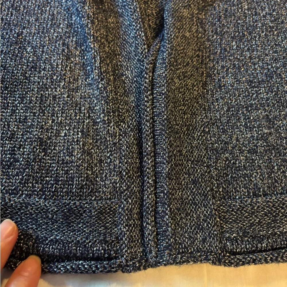 Talbots Blue Open-Front Cardigan - Picture 8 of 9